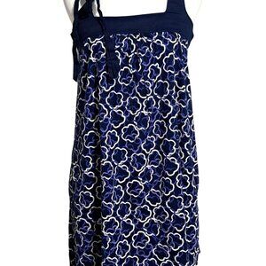 Y2K American Eagle Babydoll Dress Womens M LIve Your Life Floral Print Dress Wit